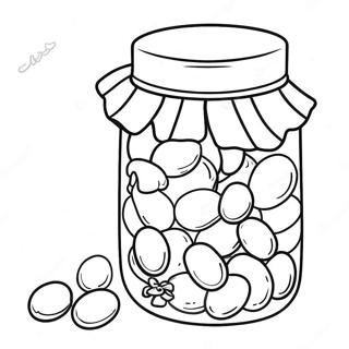 Jelly Beans Coloring Pages