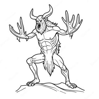 Wendigo Coloring Page 67674-53559