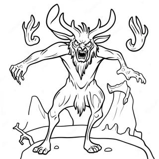 Wendigo Coloring Page 67674-53560