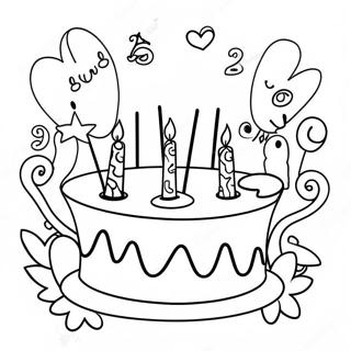 Happy Birthday Mom Coloring Page 6770-5392