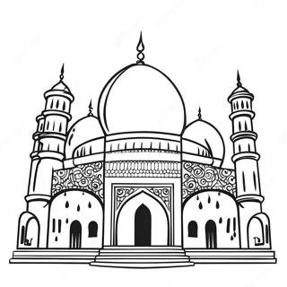 Mosque Coloring Pages