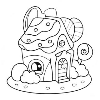 Candy House Coloring Page 67754-53617