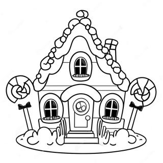 Candy House Coloring Page 67754-53618