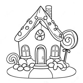 Candy House Coloring Page 67754-53620