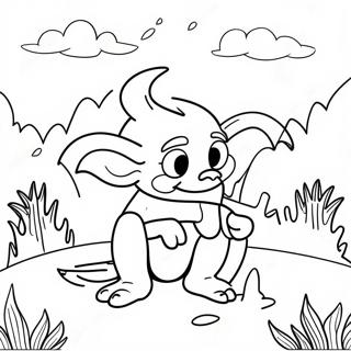 Goblincore Nature Scene Coloring Page 67824-53657