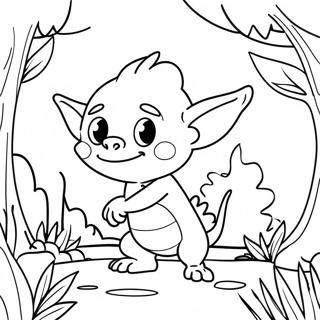 Goblincore Nature Scene Coloring Page 67824-53660