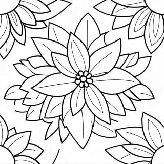 Poinsettia Flower Coloring Page 67834-53667