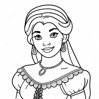 Esmeralda Coloring Page 67854-53697