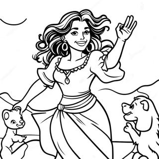 Esmeralda Dancing With Gypsies Coloring Page 67855-53701