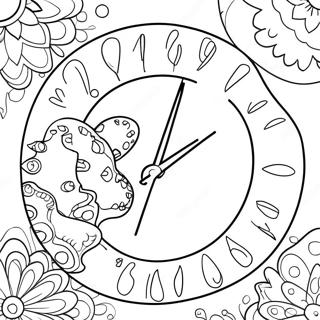 Fun Countdown Timer Coloring Page 67865-53709