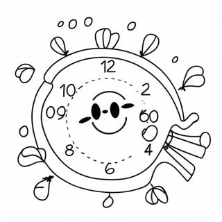 Fun Countdown Timer Coloring Page 67865-53712