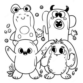 Alphabet Monsters Coloring Pages