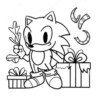 Page À Colorier Sonic Noël 6790-5408