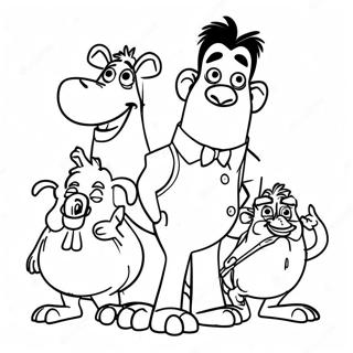 Flushed Away Movie Characters Coloring Page 67914-53739