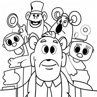 Flushed Away Movie Characters Coloring Page 67914-53740