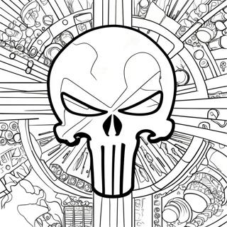 Punisher Logo Kleurplaat 67944-53764