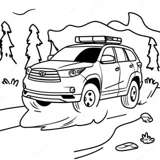 Toyota Highlander Coloring Pages