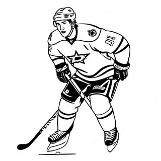 Dallas Stars Coloring Pages