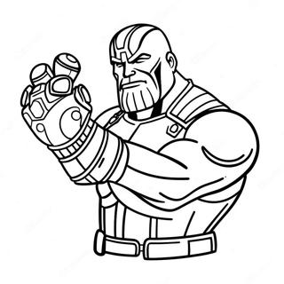 Thanos Met Infinity Handschoen Kleurplaat 6801-5413