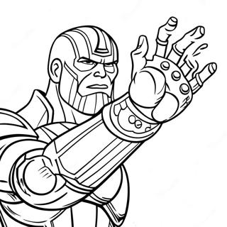 Thanos Met Infinity Handschoen Kleurplaat 6801-5415