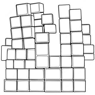 Tetris Game Blocks Coloring Page 68054-53859