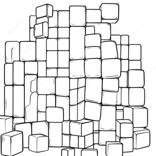 Tetris Game Blocks Coloring Page 68054-53860