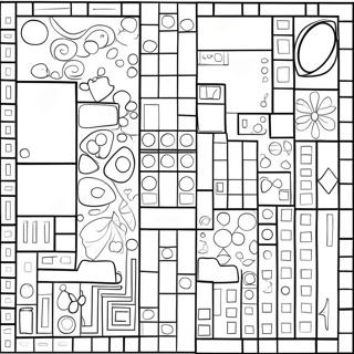 Colorful Tetris Shapes Coloring Page 68055-53878