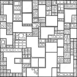 Colorful Tetris Shapes Coloring Page 68055-53880