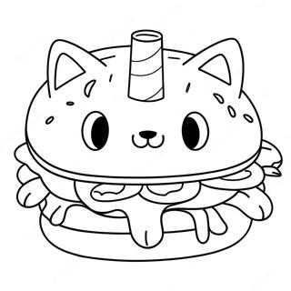 Cat Burger Coloring Page 68064-53875