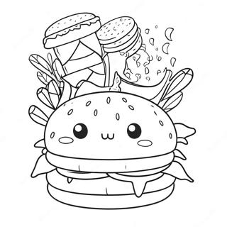 Cat Burger Coloring Page 68064-53876