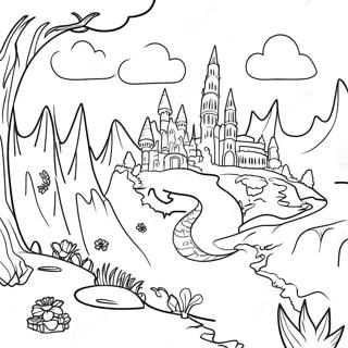 Land Of Stories Map Coloring Page 68084-53889