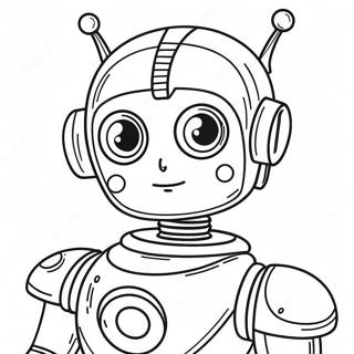 Girl Robot Coloring Page 68124-53940