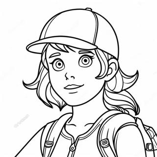 Adventurous Tomboy In A Cap Coloring Page 68135-53925