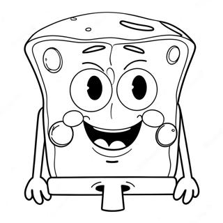 Spongebob Face Coloring Page 68154-53933