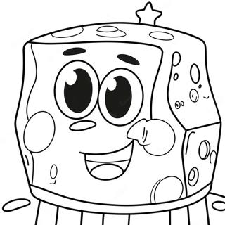 Spongebob Face Coloring Page 68154-53934