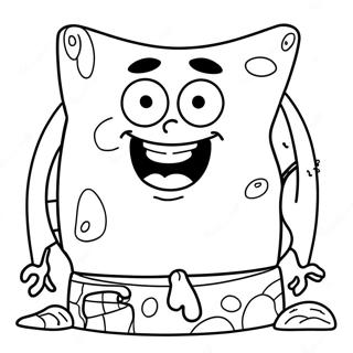 Spongebob Face Coloring Page 68154-53935