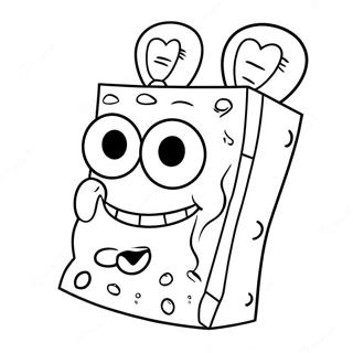 Spongebob Face Coloring Page 68154-53936