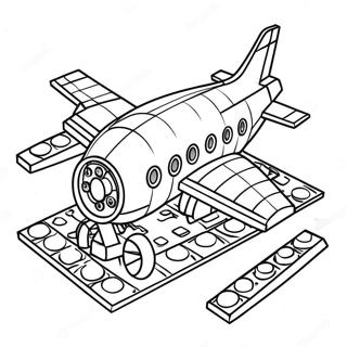 Lego Airplane Coloring Page 68164-53946