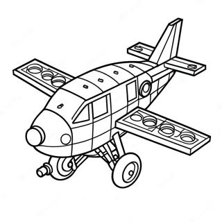 Lego Airplane Coloring Page 68164-53947