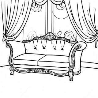 Vintage Couch Coloring Page 68235-54030