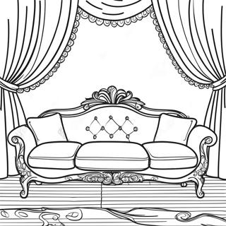 Vintage Couch Coloring Page 68235-54031