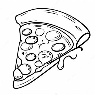 Delicious Pizza Hut Slice Coloring Page 68275-54034