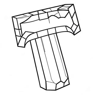 Minecraft Shovel Coloring Pages