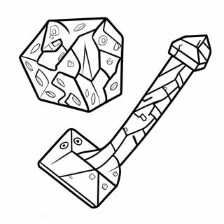 Minecraft Shovel Coloring Pages