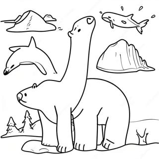 Arctic Animals Coloring Page 68304-54082