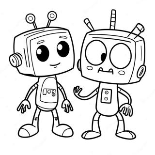 Zim And Gir Silly Adventure Coloring Page 6831-5436