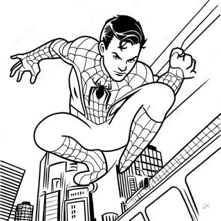 Spiderman Tom Holland Coloring Pages