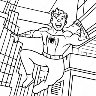 Spiderman Tom Holland Coloring Pages