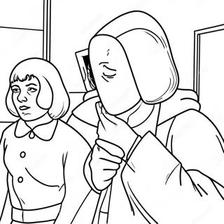 True Crime Art Coloring Pages