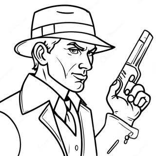 True Crime Art Coloring Pages